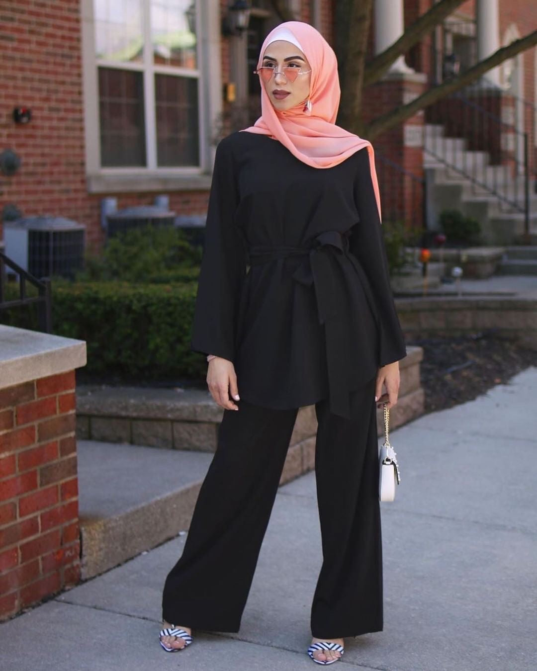 Plain Modest Fashion Pant Sets