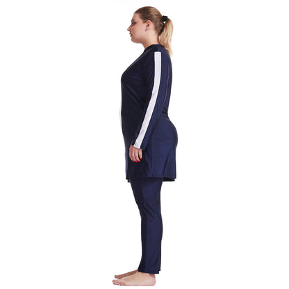 Plus Size Patchwork Swimsuit Burkini