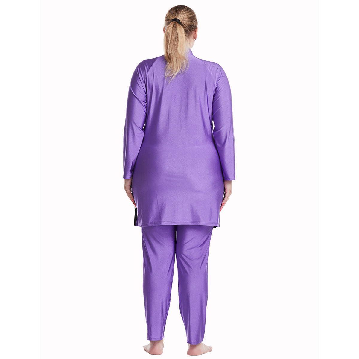 Loose-fitting Plus-size Zipper Swimsuit Burkini