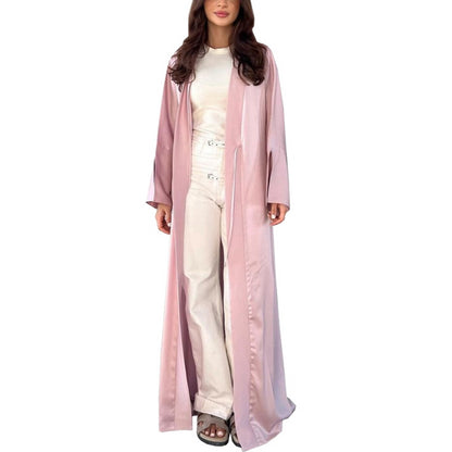 Fashionable Satin Soft Robe Dress