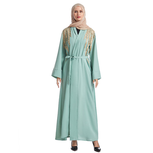 Women's Plain Open Abaya Robe