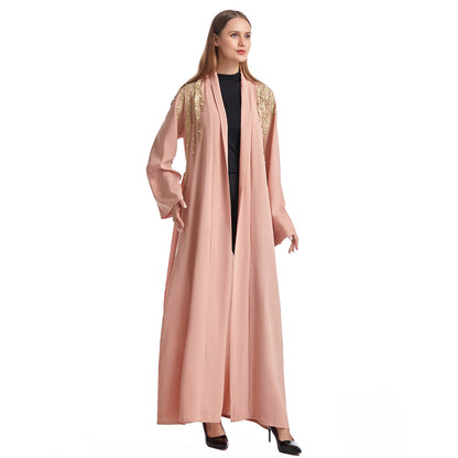 Women's Plain Open Abaya Robe