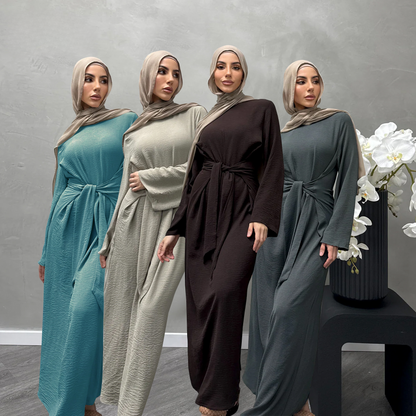 Women's Lace-up Elegant Abaya Dress