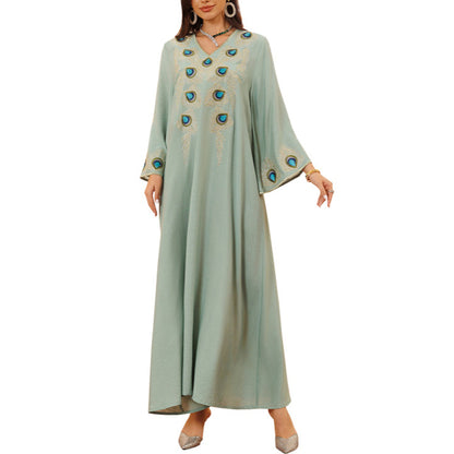 Women's Pullover Embroidered Dress