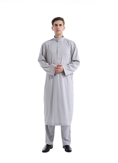 Men's Ethnic Style Long Sleeve Two-piece Set