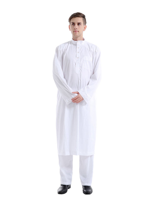 Men's Ethnic Style Long Sleeve Two-piece Set