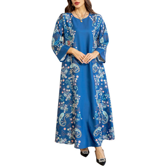 Women's Hot Diamond Pearl Jalabiya Dress