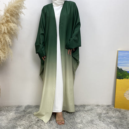 Women's Dolman-Sleeve Loose Gradient Gown