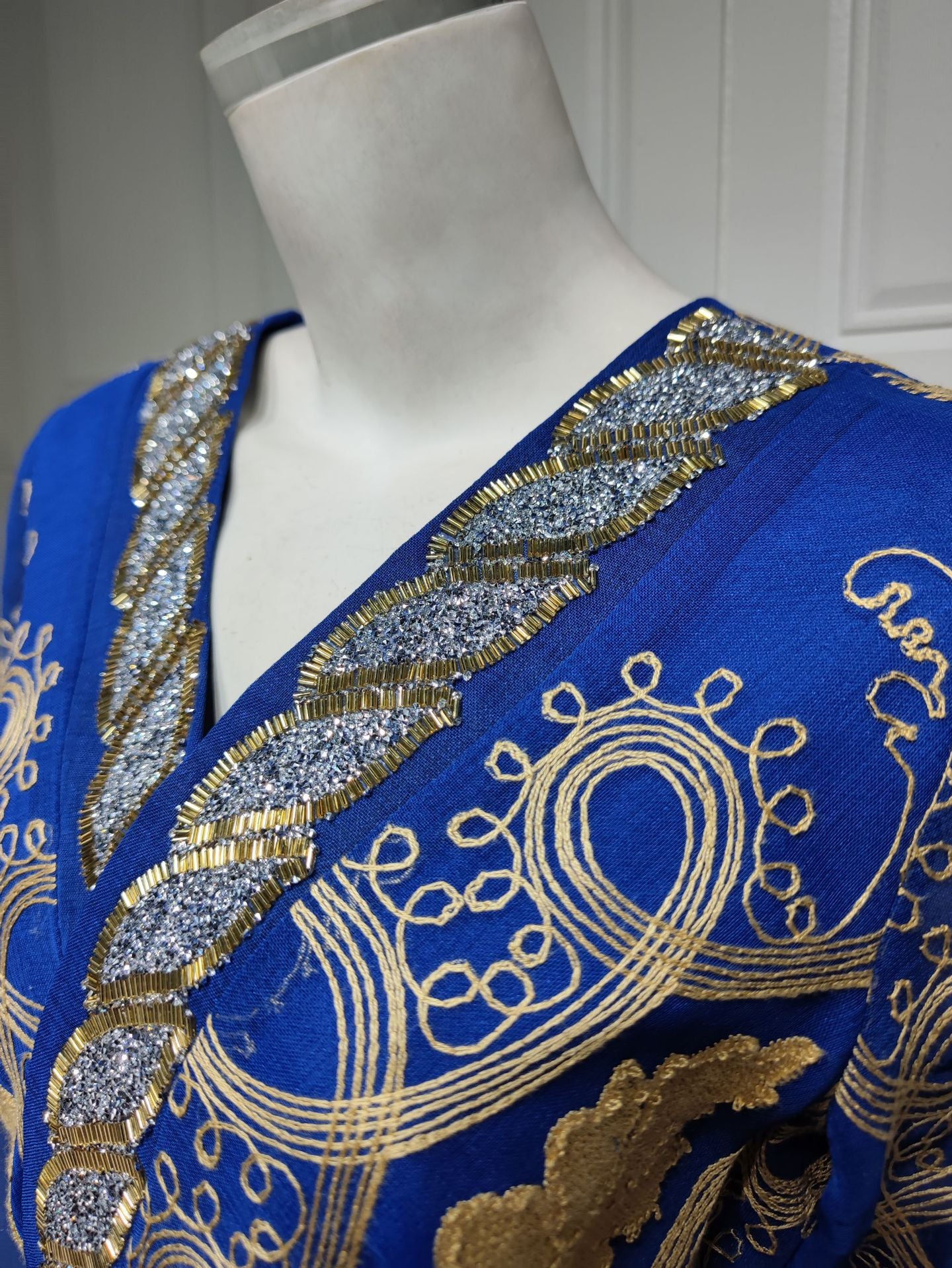 Women's Hot Diamond Mesh Embroidered Dress