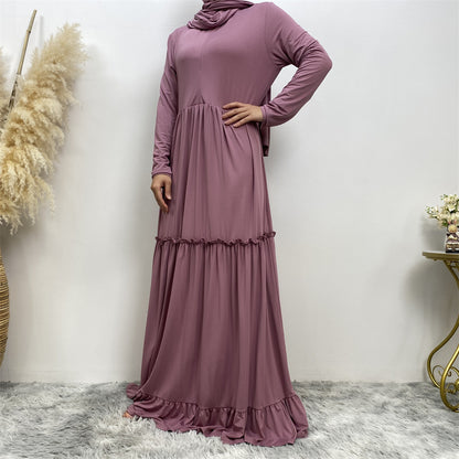 Robe-robe avec foulard pour femmes