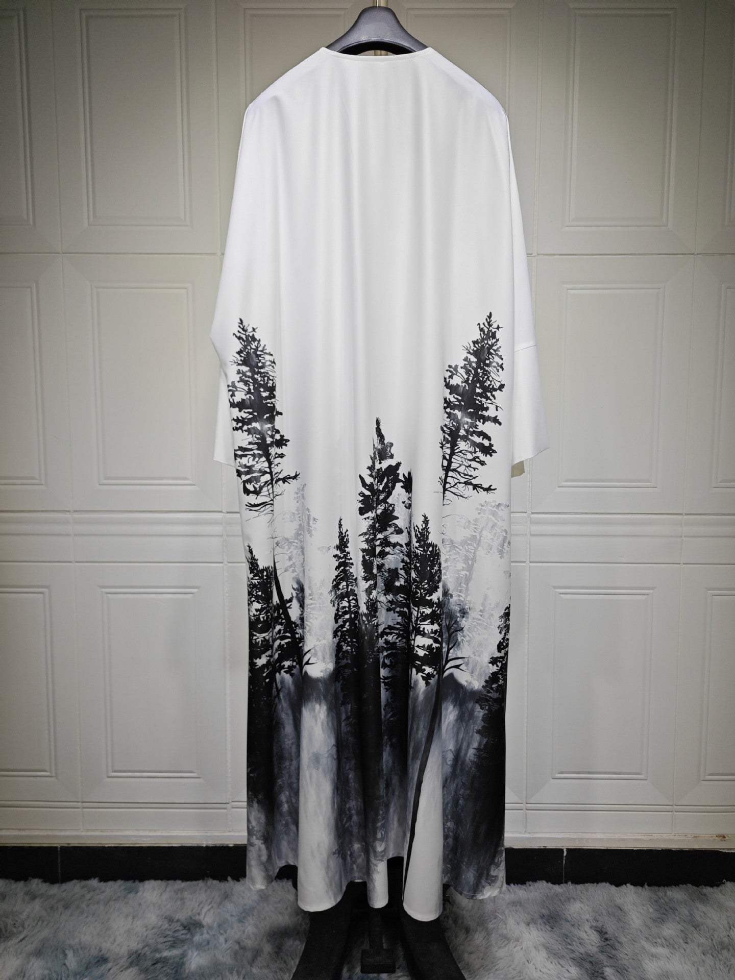 Women's Tie-dye Cape Robe Dress