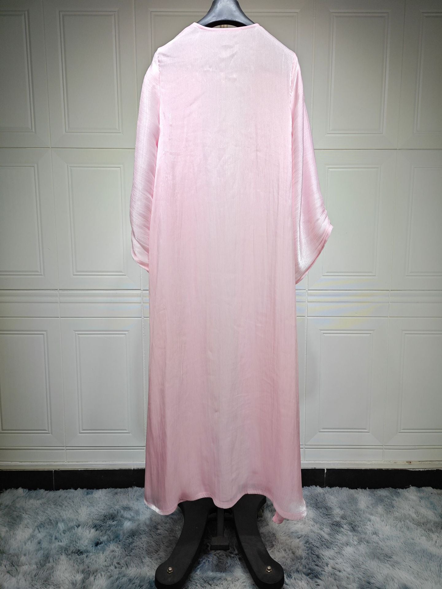 Women's Solid Color Bright Silk Robe