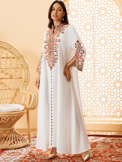 Women's Rope Embroidery Arabian Dress