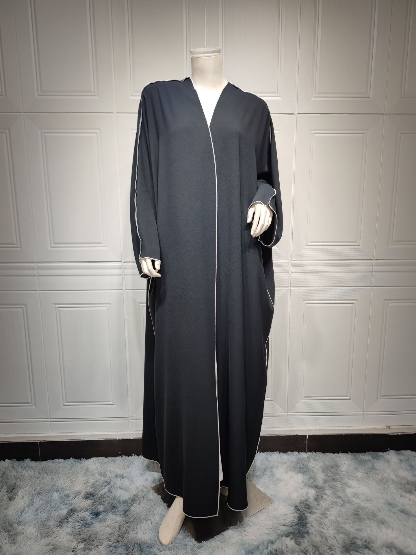 Robe Pacthwork pour femmes, Abaya ouverte