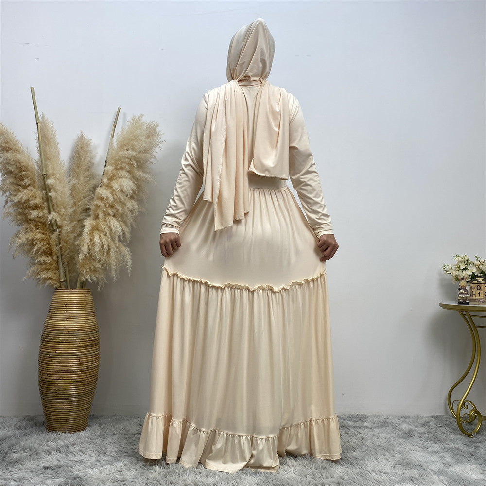 Women's Robe Dress with Headscarf