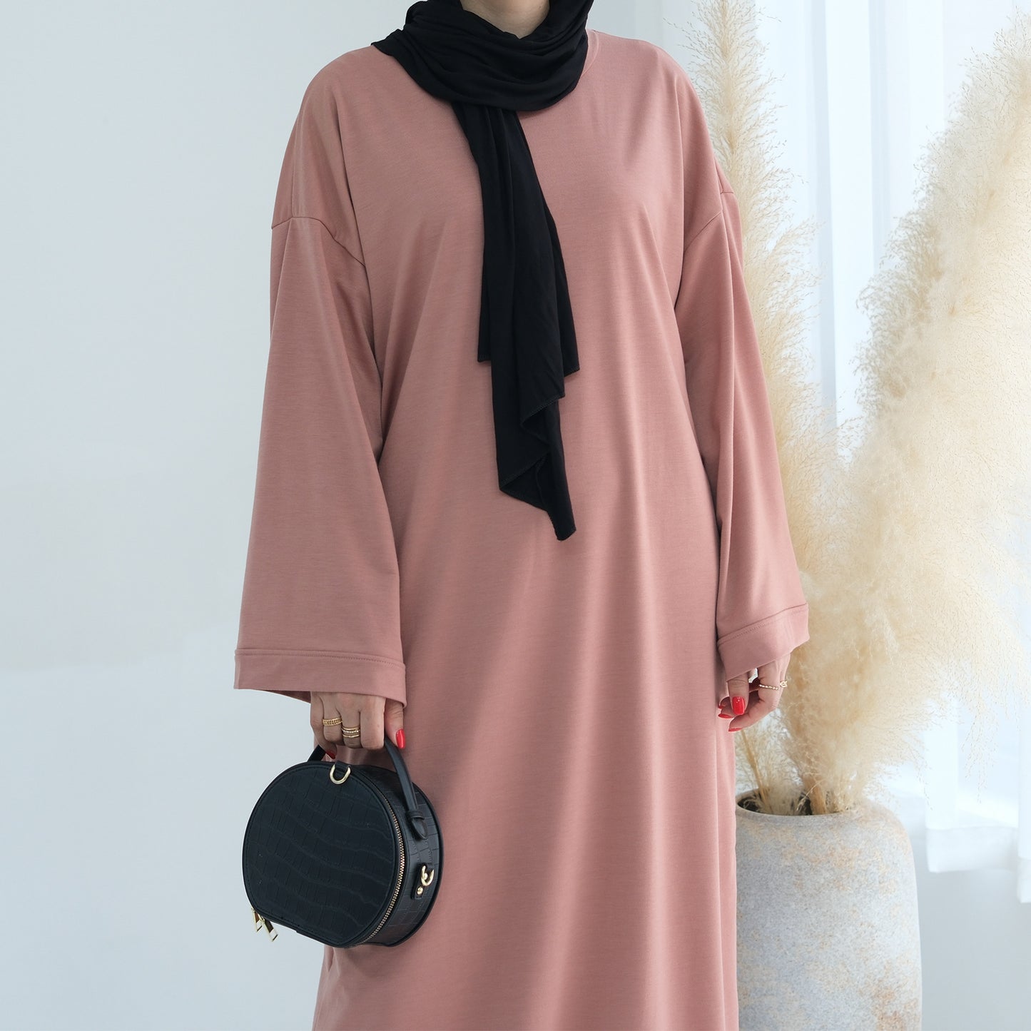 Women's Solid Color Sweatshirt Dress