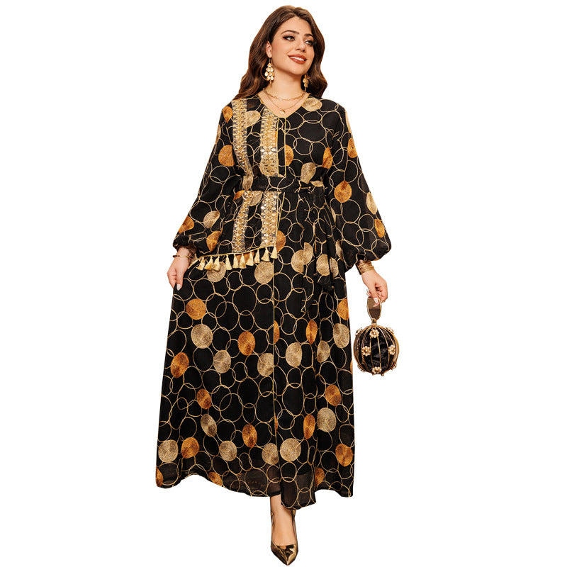 Women's Stylish Swing Kaftan Maxi Dress