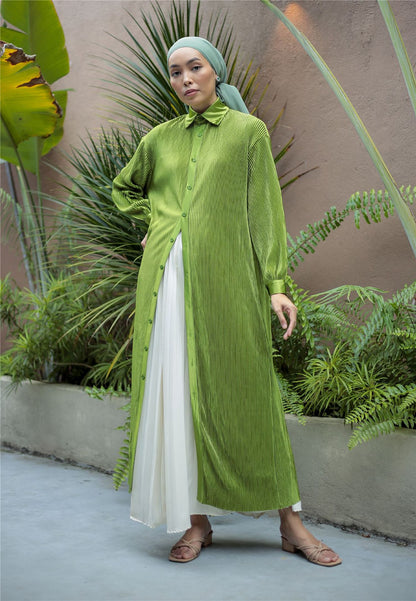 Women's Ruffled Robe Open Abaya