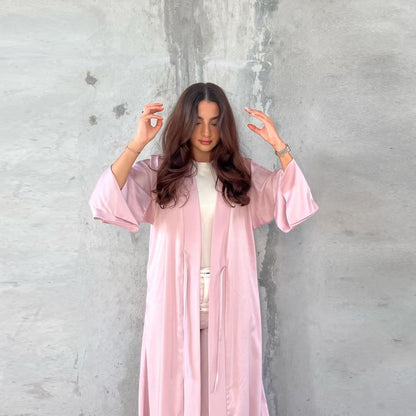 Fashionable Satin Soft Robe Dress