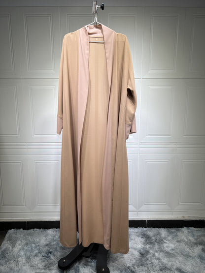 Women's Patchwork Chiffon Open Abaya