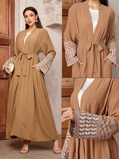 Bat Sleeve Long Sleeve Abaya Dress