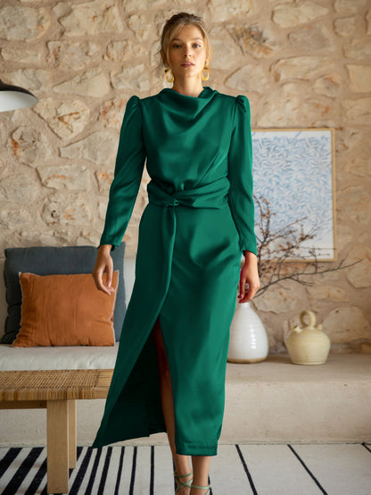 Women's Long Sleeve Evening Dresses Bridesmaid Dress