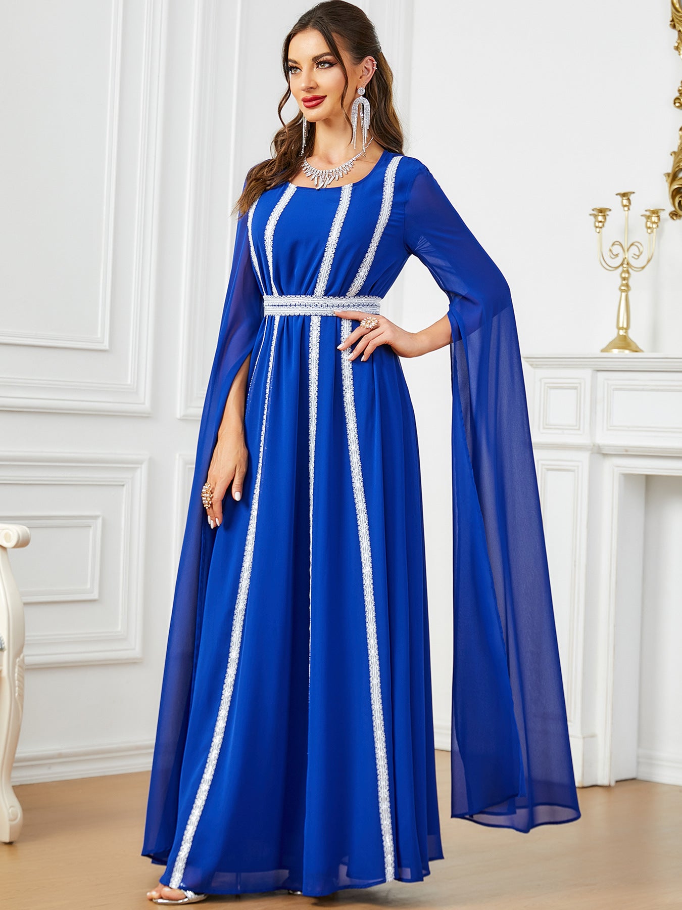 Women's Long Sleeve Muslim Evening Dress