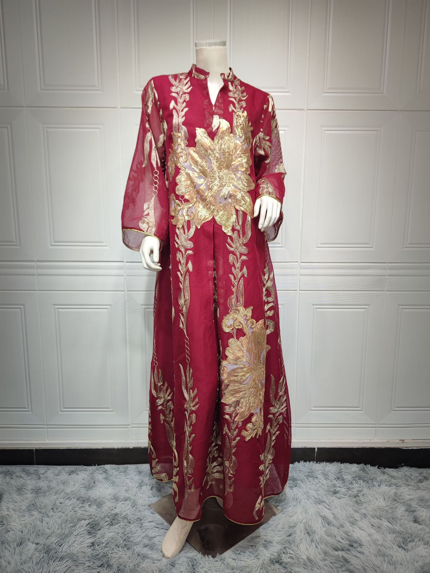 Women's Abaya Fashion Bead Dress