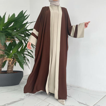 Women's Modest Long-Sleeve Dress Two Piece Sets