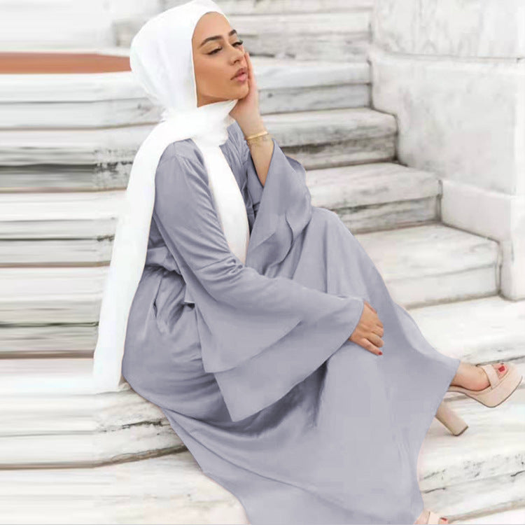 Women's Double Flare Sleeve Abaya Dress