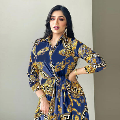 Women's Print Shirt Dress