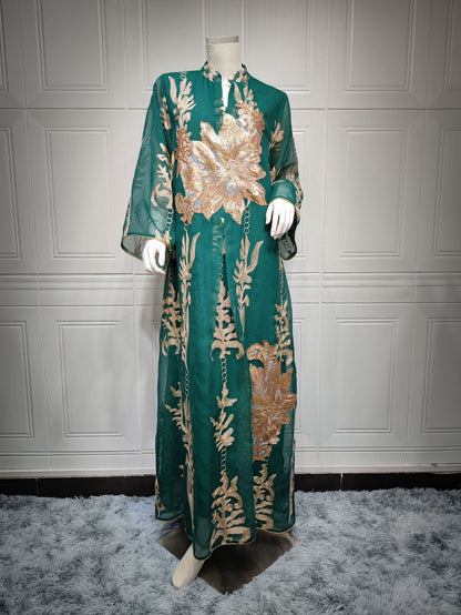 Women's Abaya Fashion Bead Dress