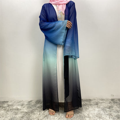 Women's Muslim Cardigan Chiffon Robe