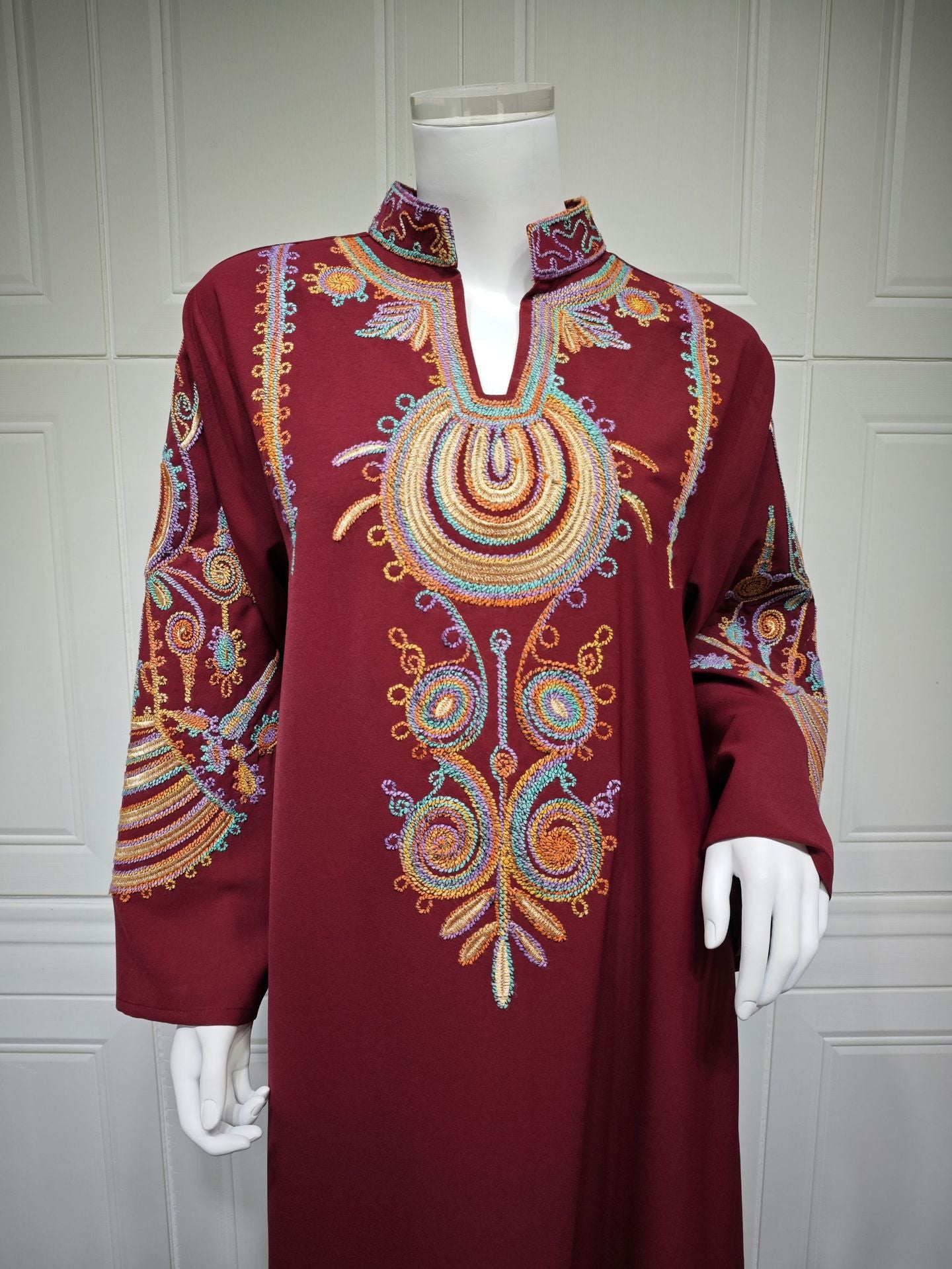 Women's Rope Embroidered Pullover Dress