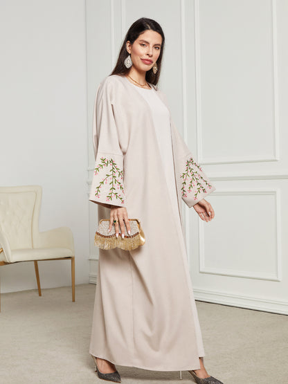 Women's Cardigan Embroidered Robe Dress