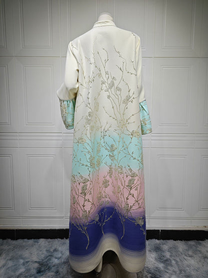 Women's Fashion Jacquard Gradient Robe