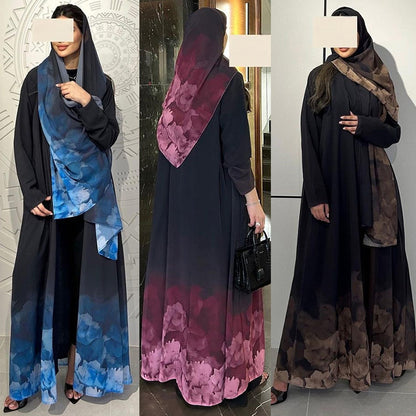 Women's Headscarf and Robes Two-piece Set