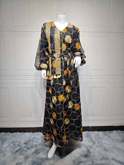 Women's Stylish Swing Kaftan Maxi Dress