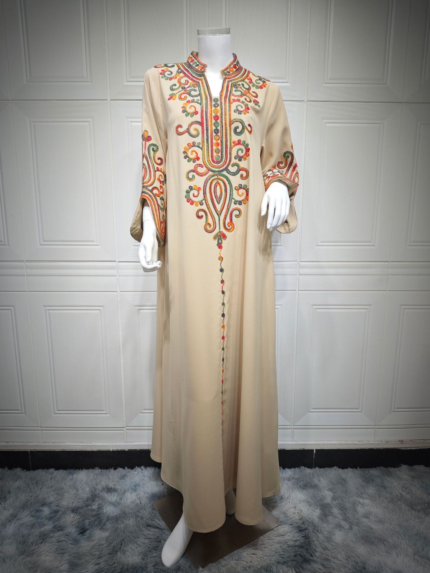 Women's Rope Embroidery Arabian Dress