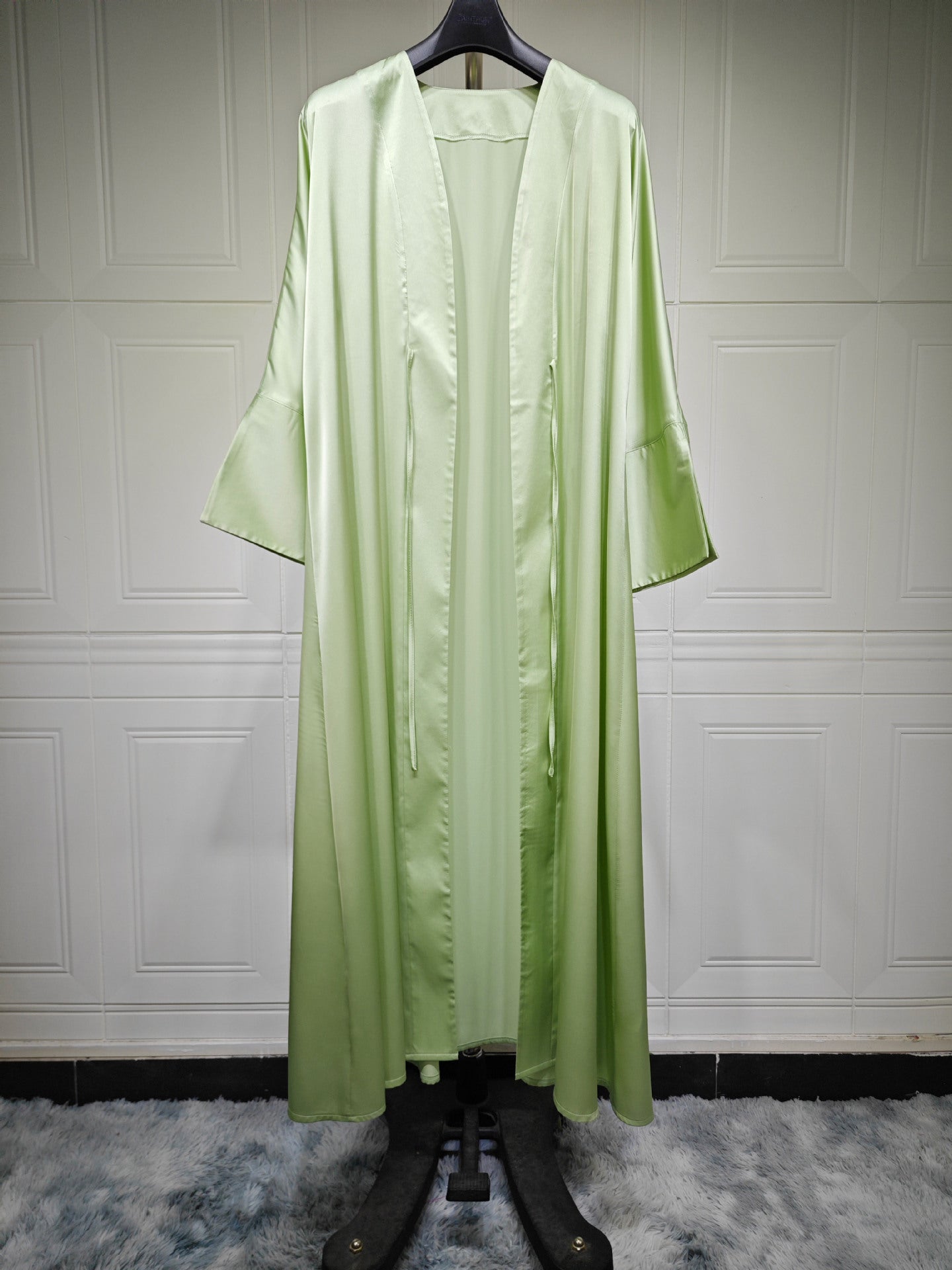 Fashionable Satin Soft Robe Dress