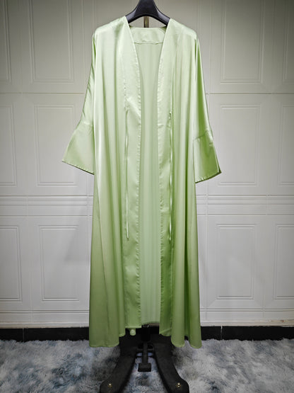 Fashionable Satin Soft Robe Dress