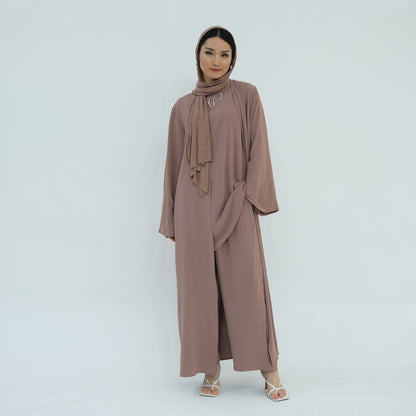 Women's Plain Three-piece Top And Pants Suit