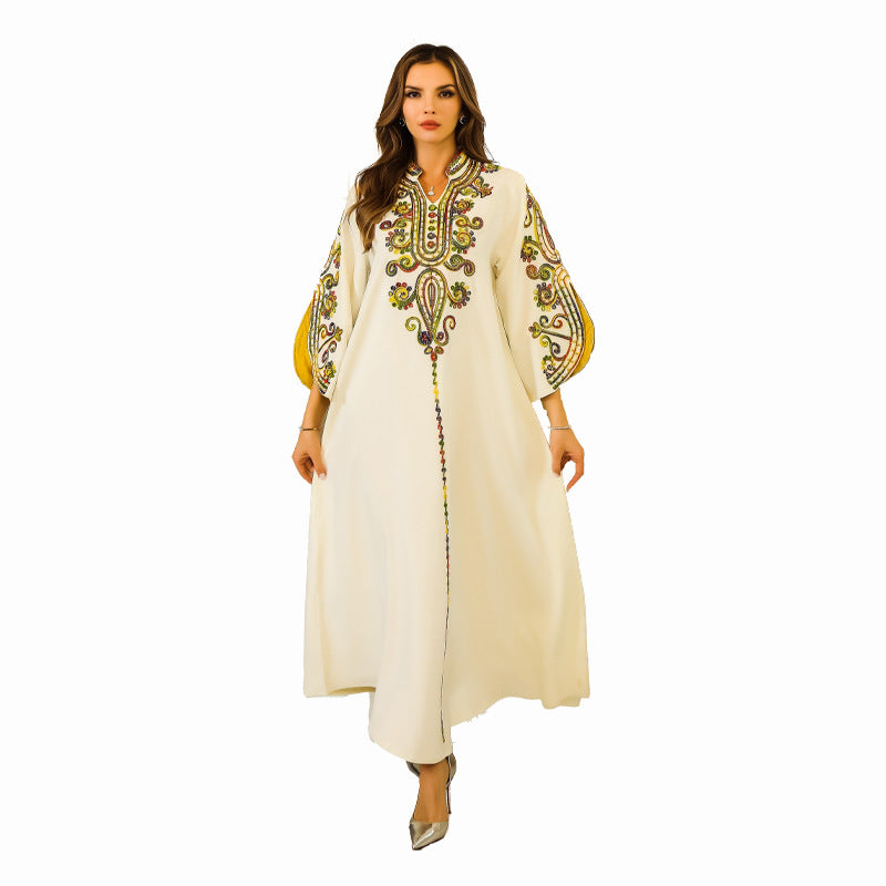 Women's Embroidered Travel Party Dress