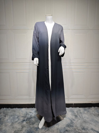 Women's Gradient Cardigan Robe Dress