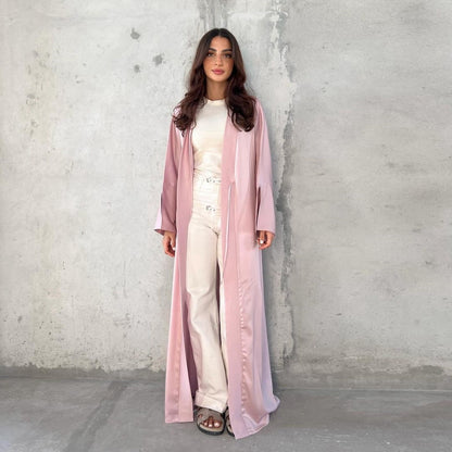 Fashionable Satin Soft Robe Dress