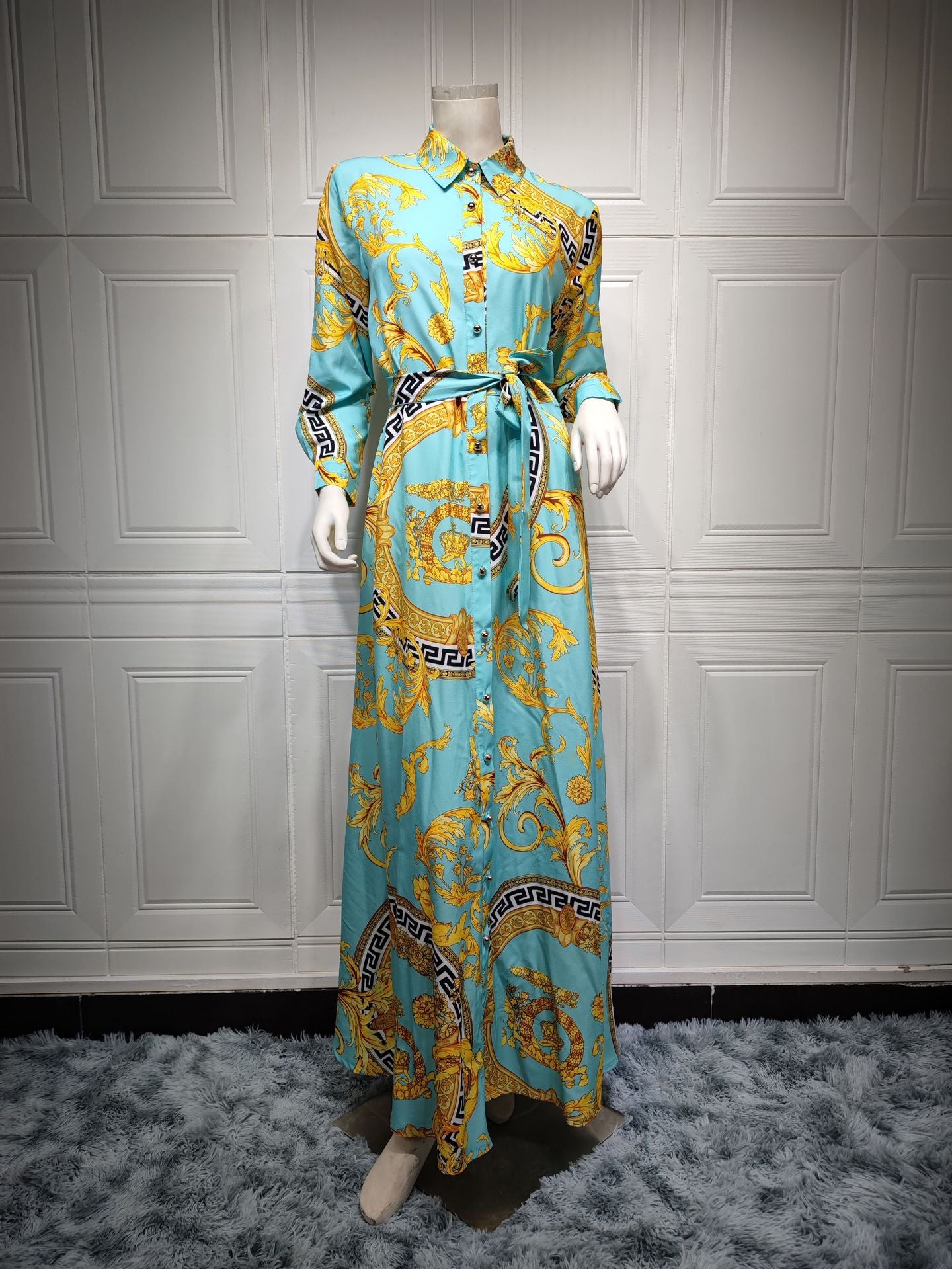 Women's Print Shirt Dress