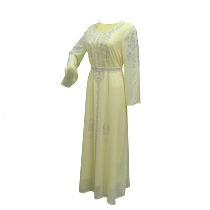 Women's Hot Diamond Chiffon Dress