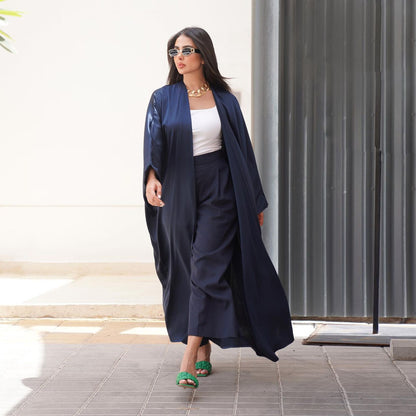 Robe décontractée confortable pour femmes, Abaya ouverte