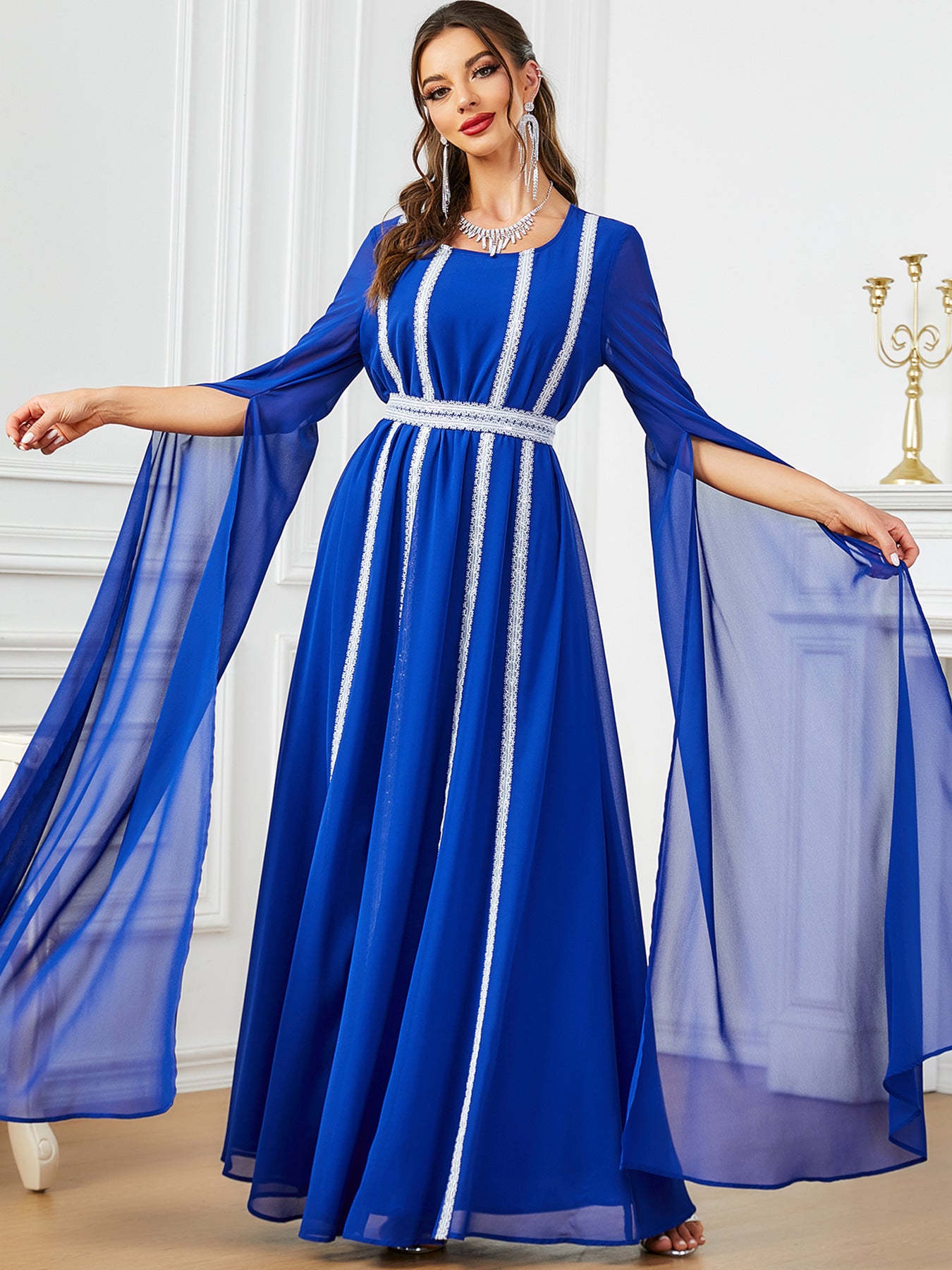 Women's Long Sleeve Muslim Evening Dress