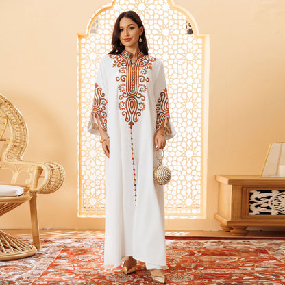 Women's Rope Embroidery Arabian Dress